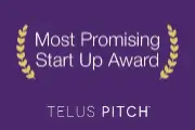 Most Promising Start Up Award and Telus Pitch logo